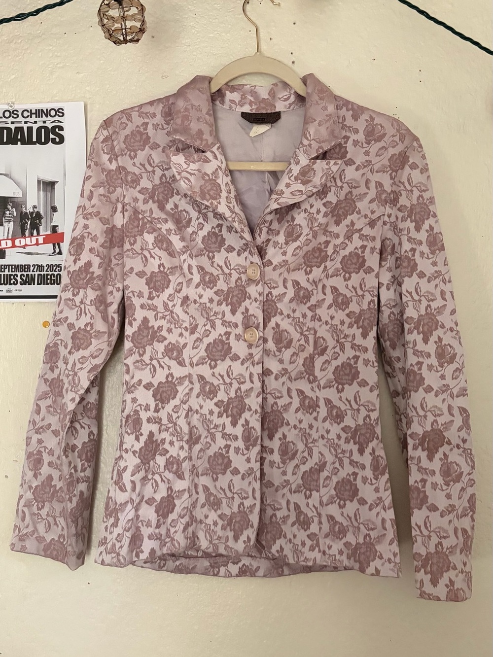 Y2K Brocade Floral Blazer